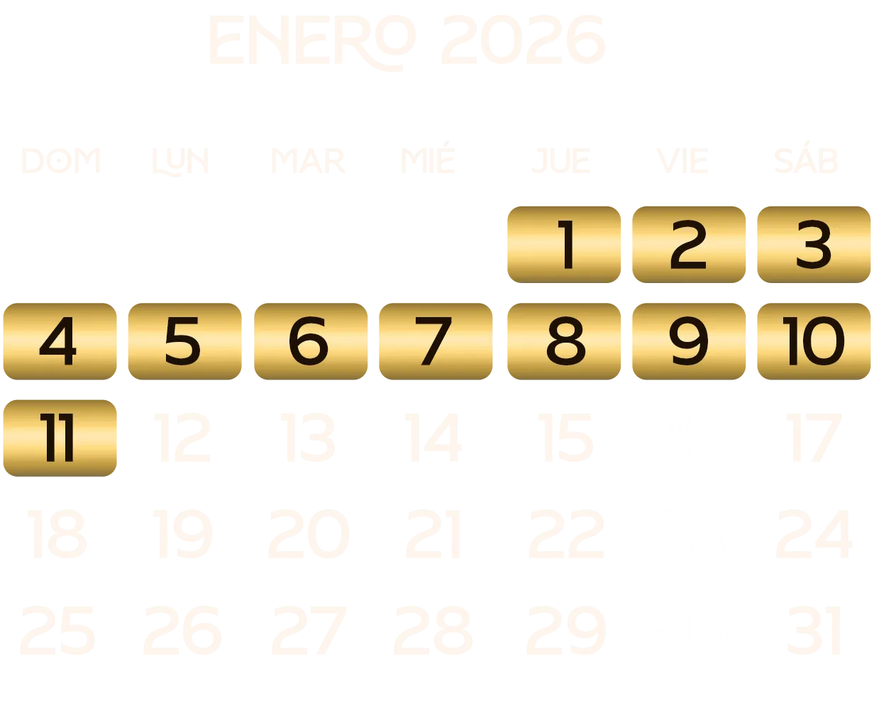 Calendario Enero 2026