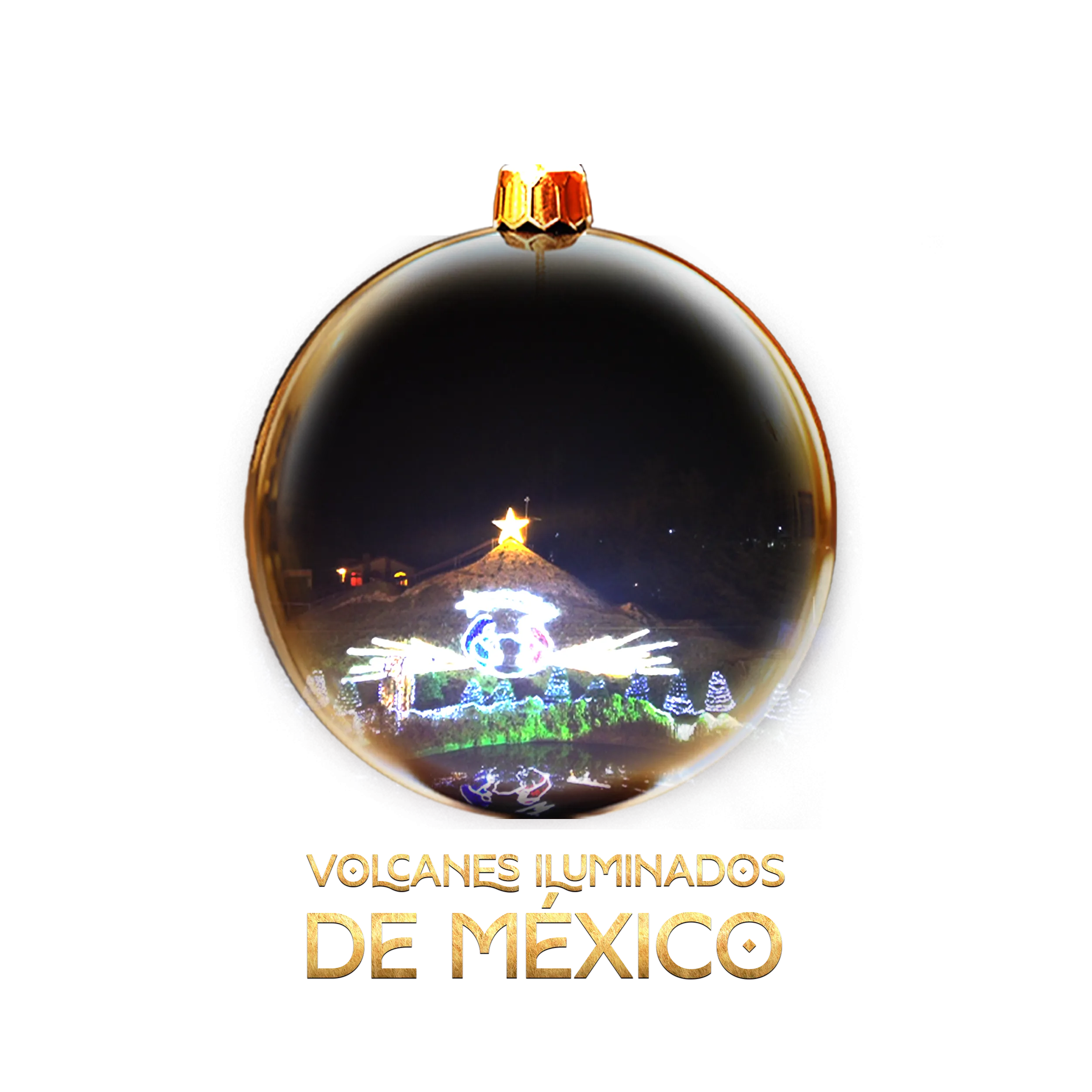 Volcanes iluminados de México